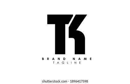 Alphabet Letters Initials Monogram Logo Tk Stock Vector (Royalty Free ...