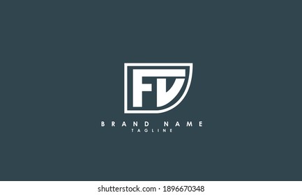 Alphabet letters Initial Monogram Logo FD, DF, D und F
