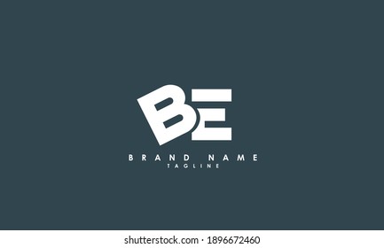 Alphabet letters Initial Monogram Logo BE, EB, B und E
