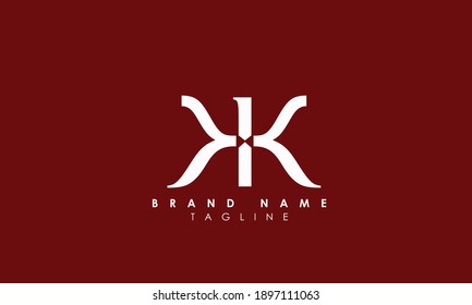Alphabet letters Initials Monogram logo KK, K and K