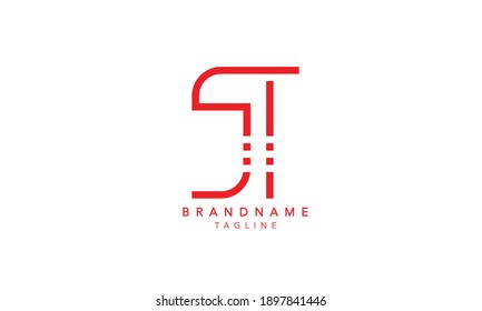 Alphabet letters Initial Monogram Logo ST,ST INITIAL, ST Letter , S und T