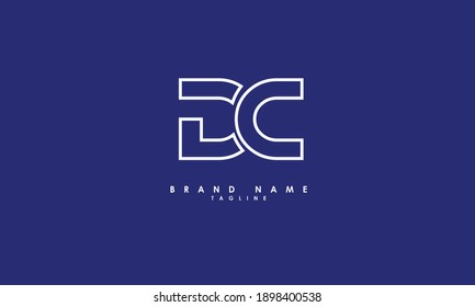 Alphabet letters Initials Monogram logo DC, CD, D and C