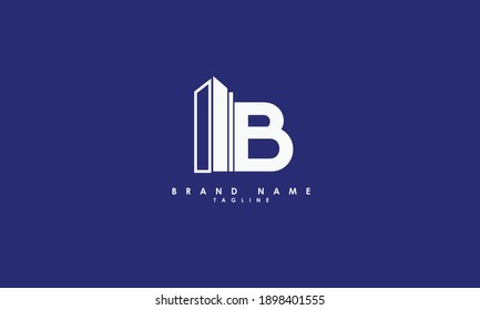 Alphabet letters Initials Monogram logo LB, BL, L and B