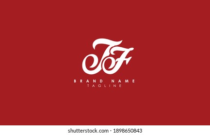 Alphabet letters Initial Monogram Logo TF, FT, T und F