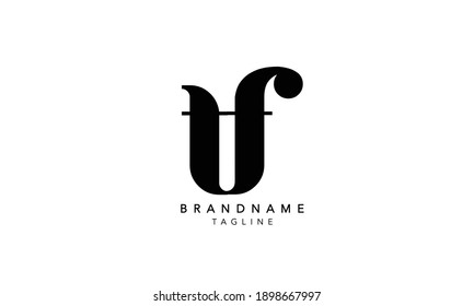 Alphabet letters Initials Monogram logo TF,TF INITIAL, TF letter , S and F
