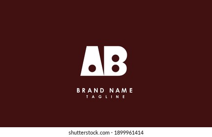 Alphabet letters Initials Monogram logo AB, BA, A and B