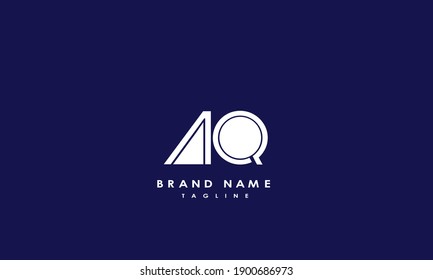 Alphabet letters Initials Monogram logo AQ, QA, A and Q