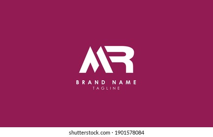 Alphabet letters Initials Monogram logo MR, RM, M and R, Alphabet Letters MR minimalist logo design in a simple yet elegant font, Unique modern creative minimal circular shaped fashion brands