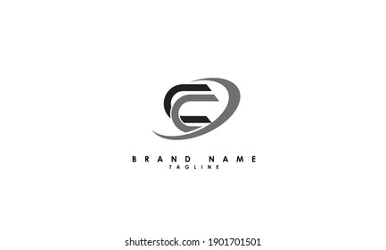 Alphabet letters Initials Monogram logo CC, CC, C and C