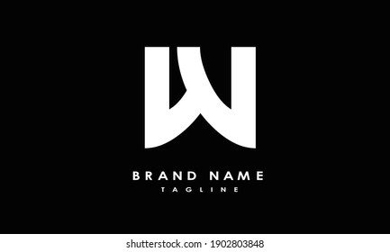 Alphabet letters Initials Monogram logo WV, VW, W and V