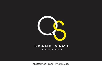 Alphabet letters Initials Monogram logo QS, SQ, Q and S