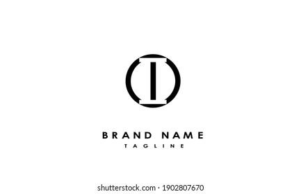 Alphabet letters Initials Monogram logo IO, OI, I and O