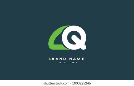 Alphabet letters Initials Monogram logo CQ, QC, C and Q