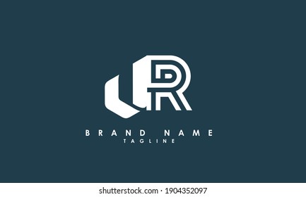 Letras alfabéticas Iniciales Logotipo Monograma JR, RJ, J y R