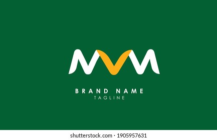 Alphabet letters Initials Monogram logo MW, WM, M and W