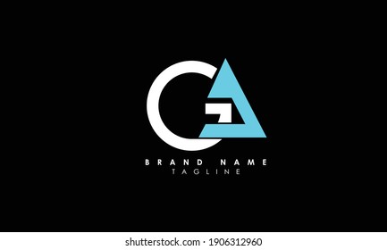 Alphabet letters Initials Monogram logo CA, AC, C and A