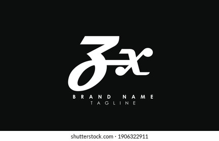 Alphabet letters Initials Monogram logo ZX, XZ, Z and X