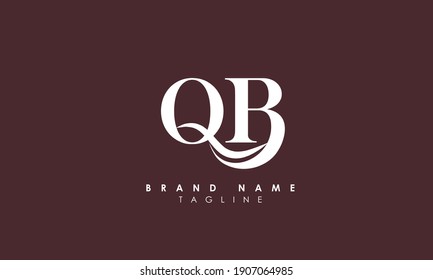 Alphabet letters Initials Monogram logo QB, BQ, Q and B