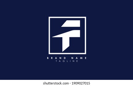 Letras alfabéticas Iniciales Monograma F, letras alfabéticas F diseño de logotipo minimalista en un tipo de letra simple pero elegante, marcas de moda únicas de forma circular creativas y minimalistas