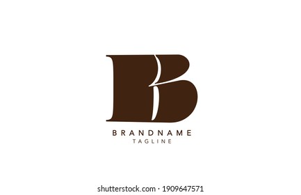 Alphabet letters Initials Monogram logo B,B INITIAL, B letter 