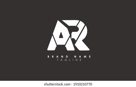 Alphabet letters Initial Monogram Logo AR, RA, A und R
