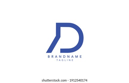 Alphabet letters Initial Monogram logo D,D INITIAL, D letter 