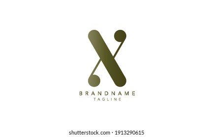 Alphabet letters Initials Monogram logo X,X INITIAL, X letter 