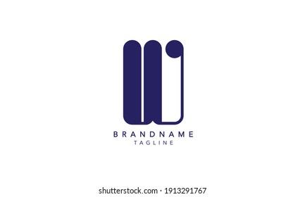 Alphabet letters Initials Monogram logo W,W INITIAL, W letter 