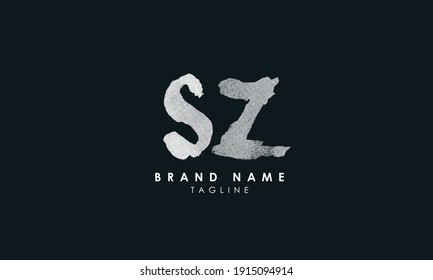 Letras alfabéticas Iniciales Monograma SZ, Z y S, Alfabet Letters Diseño del logotipo ZS minimalista en un tipo de letra simple y elegante, Moderno y único diseño de marcas de moda en forma circular y creativa