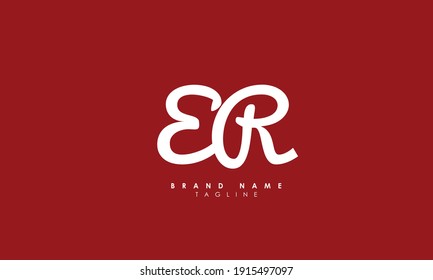 Se Monogram Letter Logo Thin Black Stock Vector Royalty Free