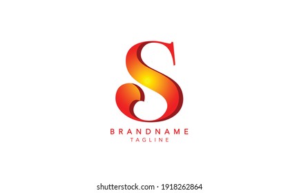 Alphabet letters Initial Monogram logo S,S INITIAL, S letter 