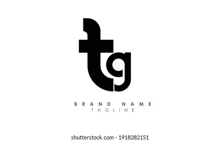 Alphabet letters Initials Monogram logo FG, GF, F and G