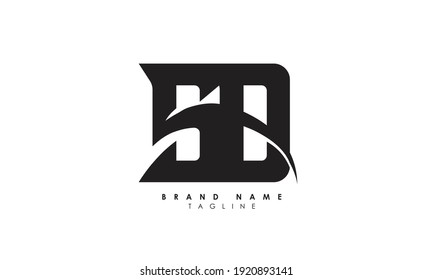 Alphabet letters Initials Monogram logo sd, DS, S and D