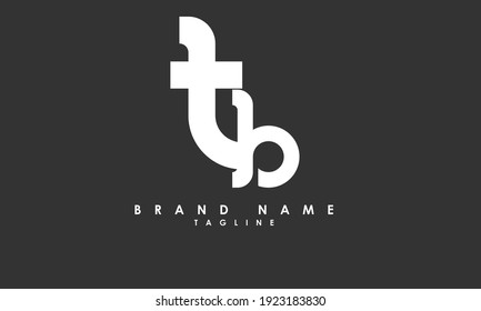 Alphabet letters Initials Monogram logo TB, BT, T and B