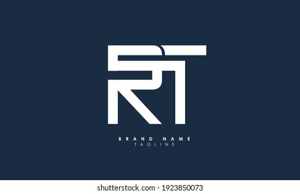 Alphabet letters Initials Monogram logo RT, TR, R and T