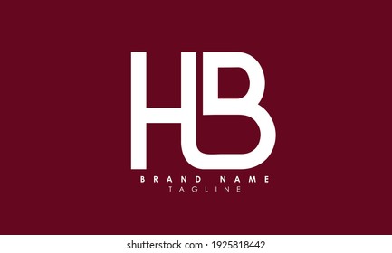 Alphabet letters Initial Monogram Logo HB, BH, H und B