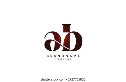 Alphabet letters Initials Monogram logo AB,AB INITIAL, AB letter , A and B