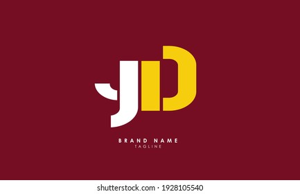 Alphabet letters Initials Monogram logo YD, DY, Y and D
