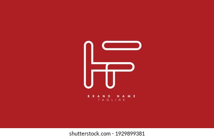 Alphabet letters Initial Monogram Logo HF, FH, H und F