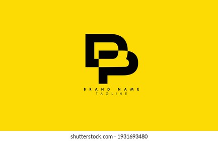 Alphabet letters Initials Monogram logo DP, PD, D and P