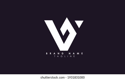Alphabet letters Initials Monogram logo V