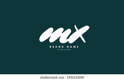 Alphabet letters Initials Monogram logo MX, XM, M and X