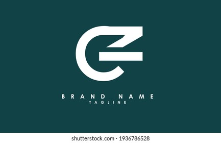 Letras alfabéticas Iniciales Logotipo Monograma CZ, ZC, C y Z