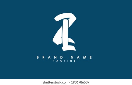 Alphabet letters Initials Monogram logo ZL, LZ, Z and L