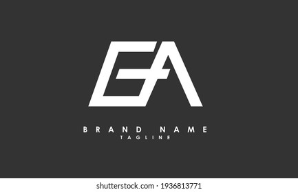 Alphabet letters Initial Monogram Logo EA, AE, E und A