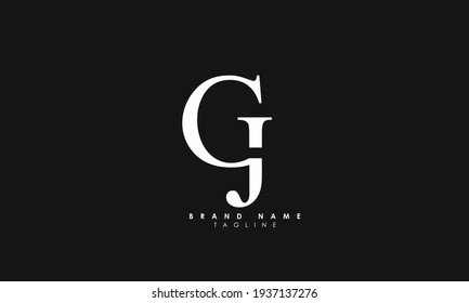 Alphabet Letters Initials Monogram Logo Gj Stock Vector (Royalty Free ...