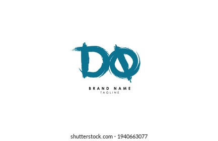 Alphabet letters Initials Monogram logo DQ, QD, D and Q