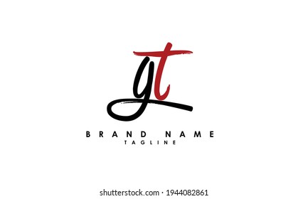 Alphabet letters Initial Monogram Logo GT, TG, G und T