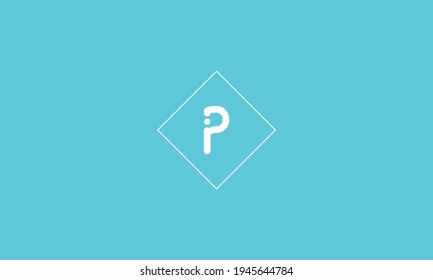 Alphabet letters Initials Monogram logo PI, IP, P and I