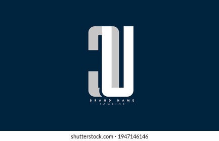 Alphabet letters Initials Monogram logo UC, CU, U and C